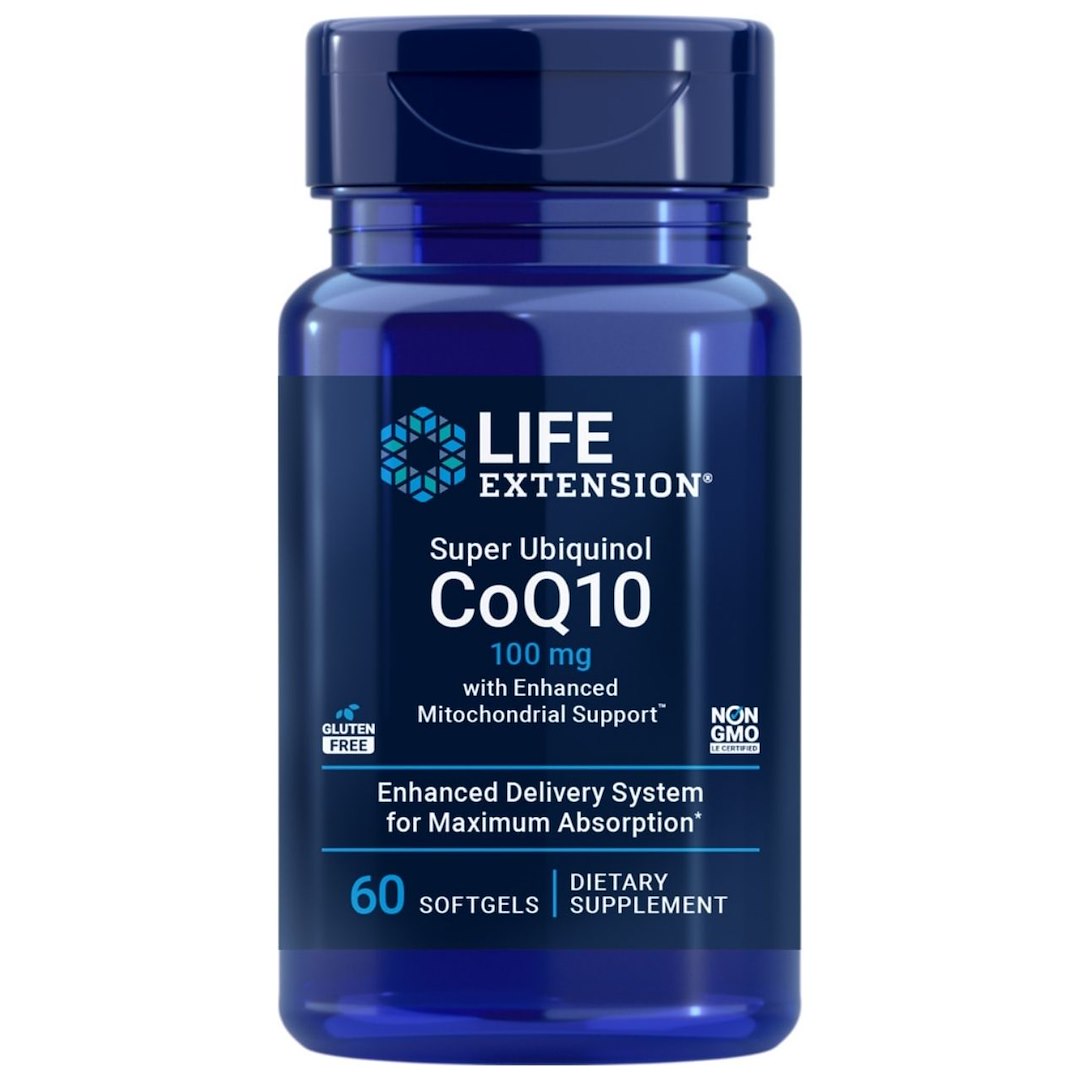 LIFE EXTENSION Super Ubiquinol CoQ10 100 mg (ubikinool) – 60 kapslit