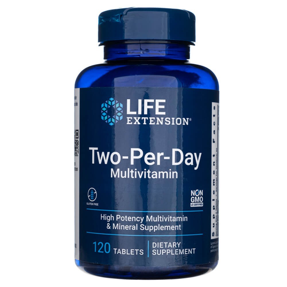 LIFE EXTENSION kahekordse toimega multivitamiinid – 120 tabletti