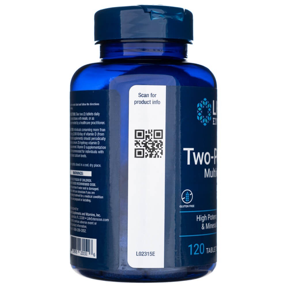 LIFE EXTENSION kahekordse toimega multivitamiinid – 120 tabletti