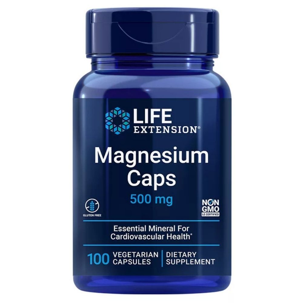 LIFE EXTENSION Magnesium Caps 500 mg – 100 kapslit