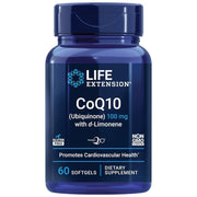 LIFE EXTENSION koensüüm Q10 (ubikinoon) 100 mg D-limoneeniga – 60 kapslit
