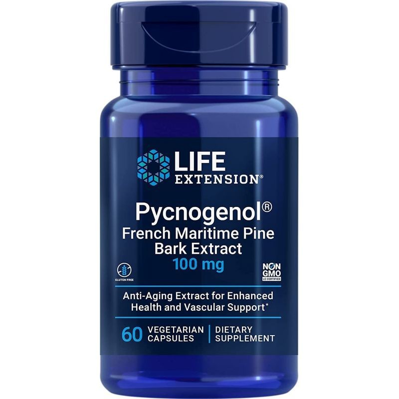 LIFE EXTENSION püknogenool – 60 kapslit