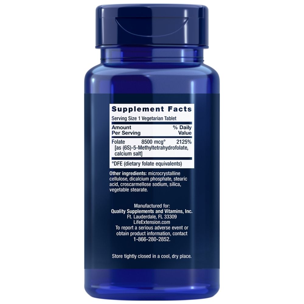 LIFE EXTENSION suure tugevusega optimeeritud folaat 8500 mcg – 30 tabletti