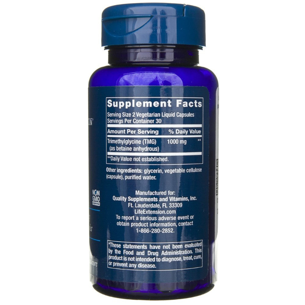 LIFE EXTENSION TMG 500 mg - 60 kapslit
