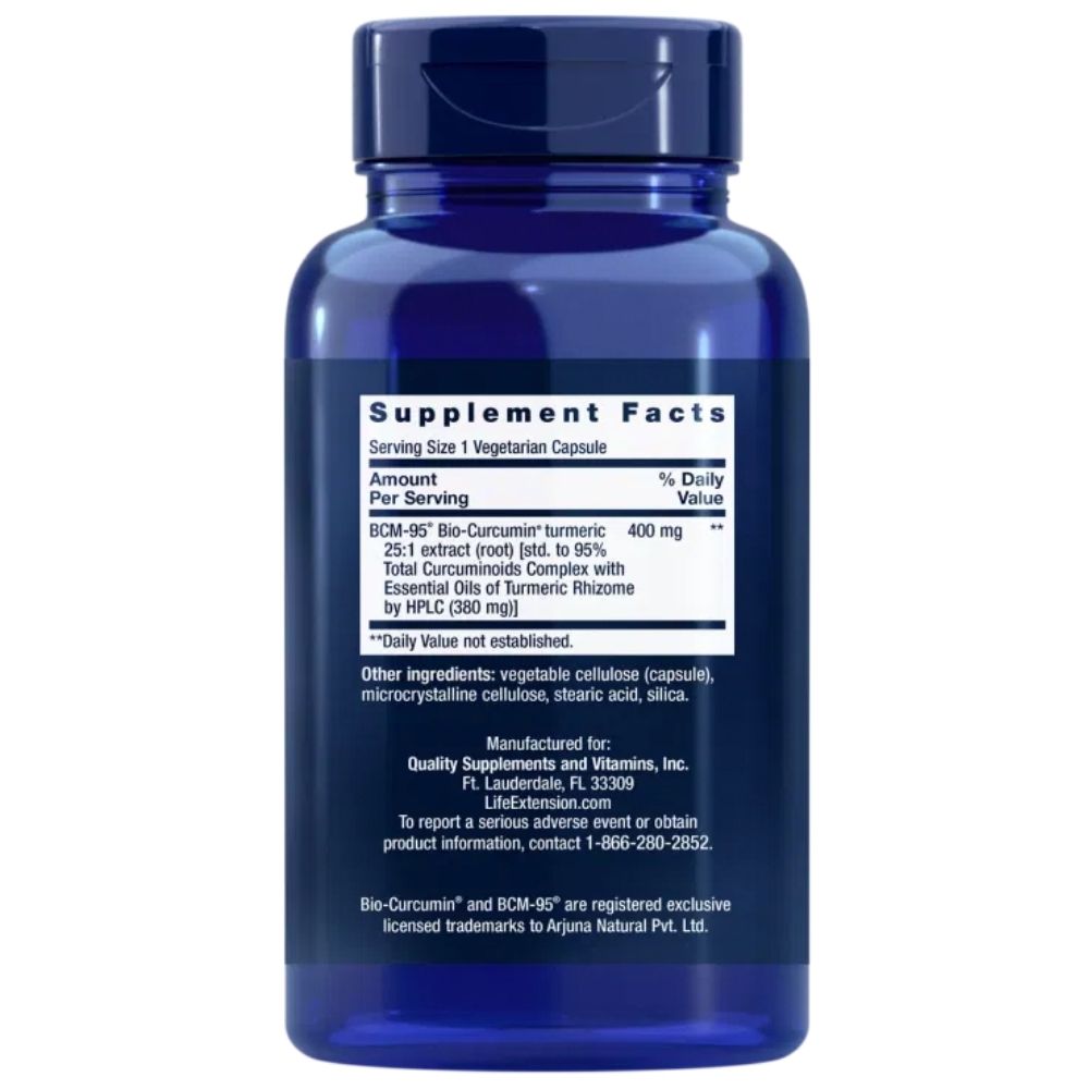 LIFE EXTENSION Super Bio-Curcumin®, kurkumiini ekstrakt 400 mg – 60 kapslit