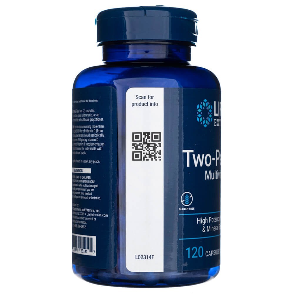 LIFE EXTENSION Two-Per-Day (multivitamiinid) – 120 kapslit