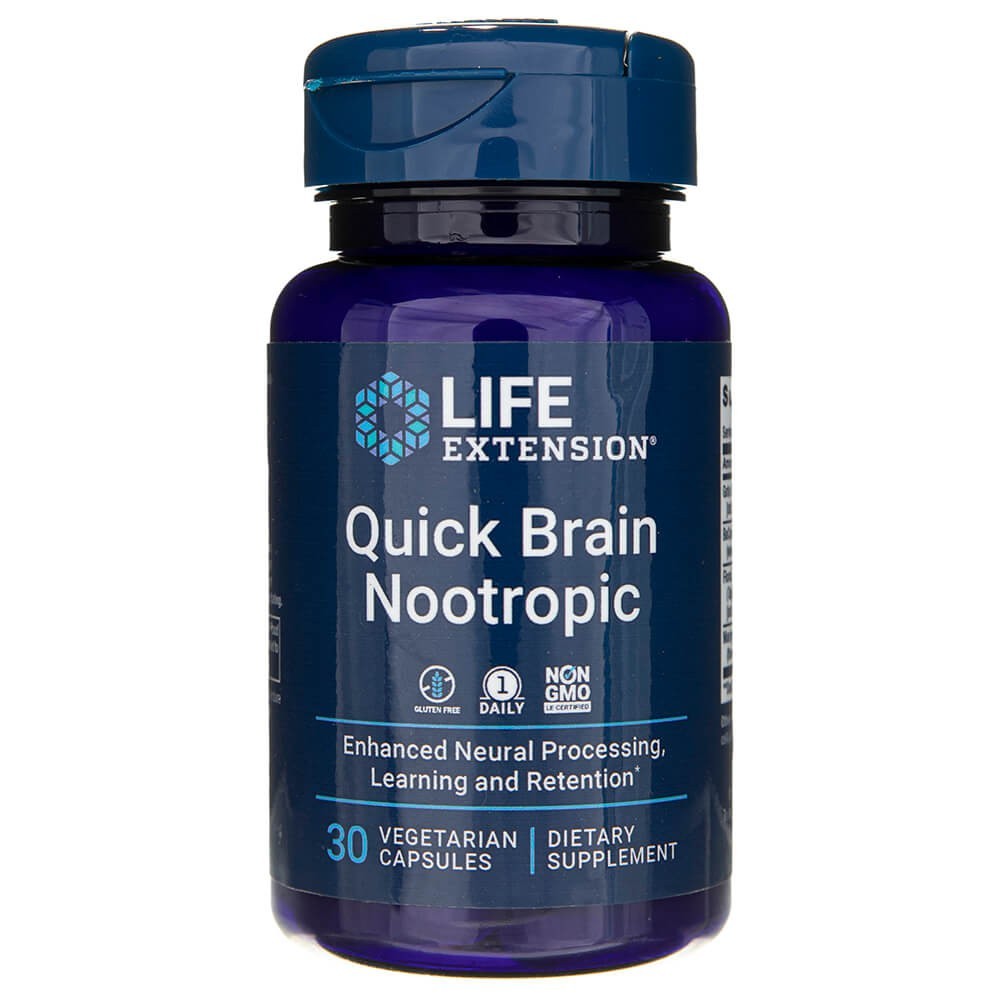 LIFE EXTENSION Quick Brain nootroopikum – 30 kapslit