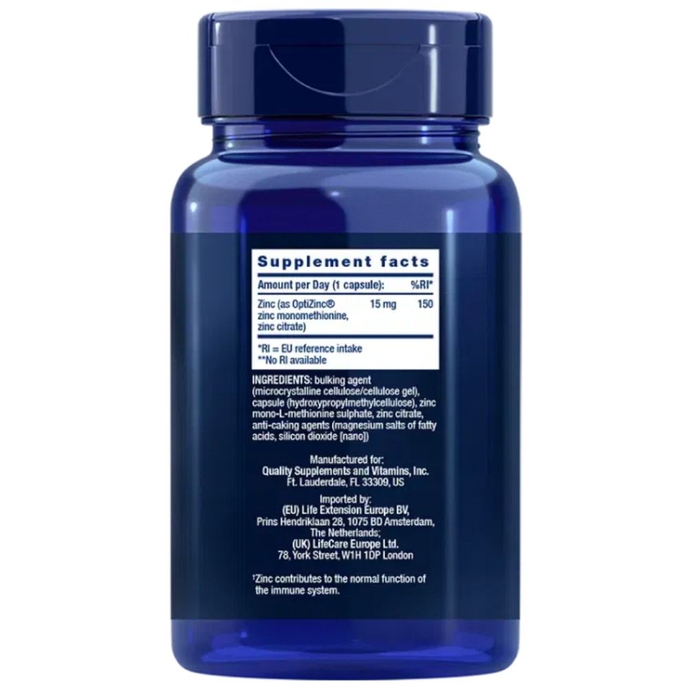 LIFE EXTENSION tsink 15 mg – 150 kapslit
