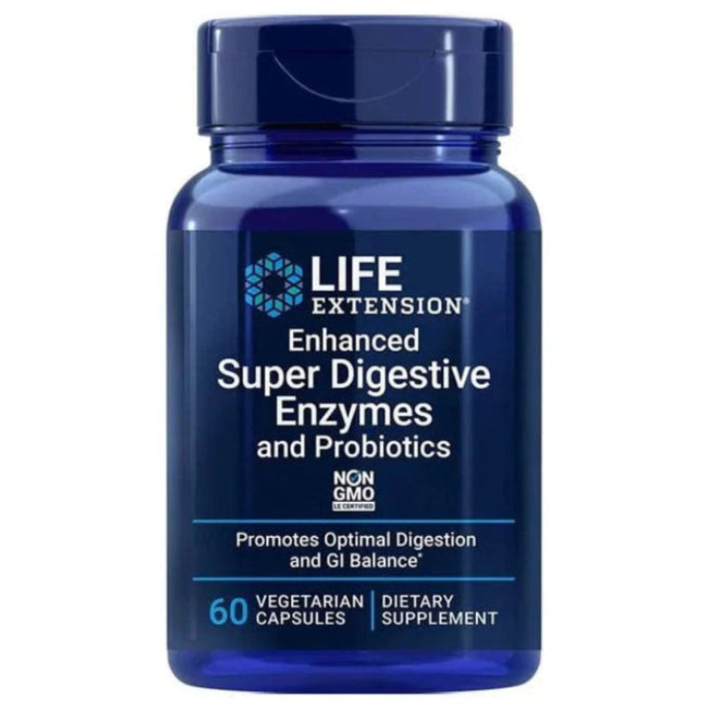 LIFE EXTENSION seedimisensüümid koos probiootikumidega – 60 kapslit