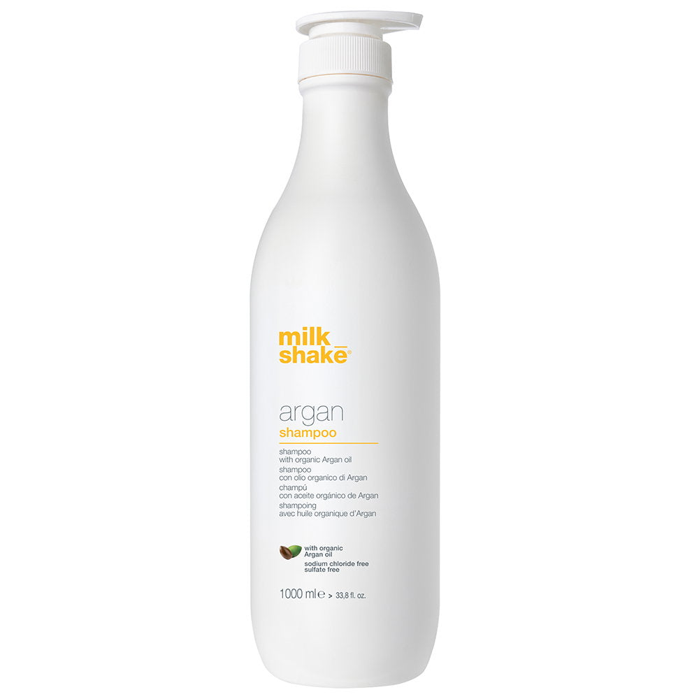 Milk Shake, Argan, Be sulfatų, Plaukų šampūnas, Drėkinimui, 1000 ml