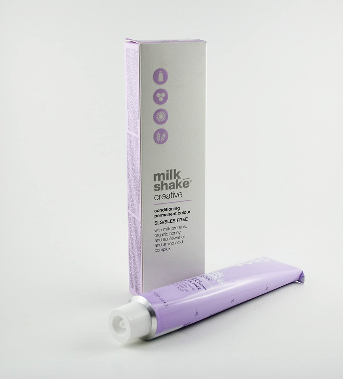 Milk Shake, Creative, SLS/SLES-Free, Permanent Hair Dye, .17.AV Light Metallic Grey, 100 ml