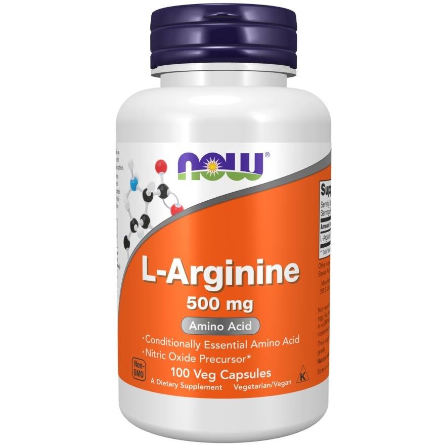 NOW FOODS L-arginiin 500 mg – 100 kapslit