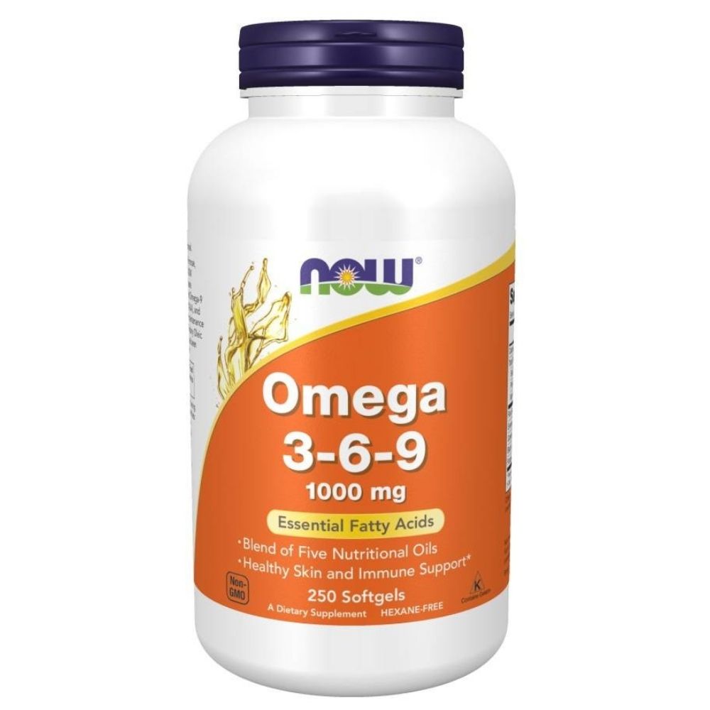 NOW FOODS Omega 3-6-9 1000 mg – 250 kapslit