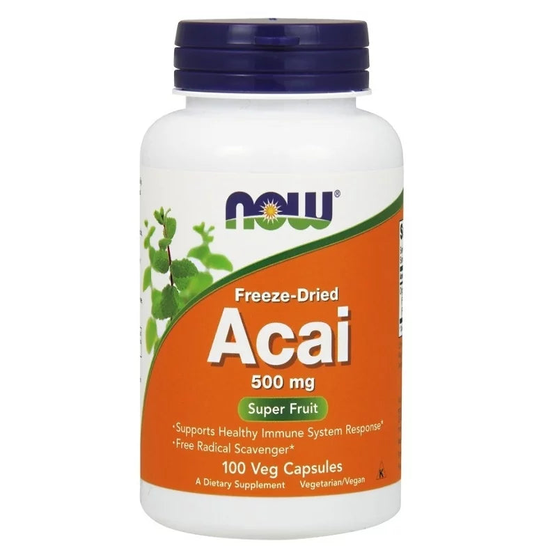 NOW FOODS acai 500 mg – 100 kapslit