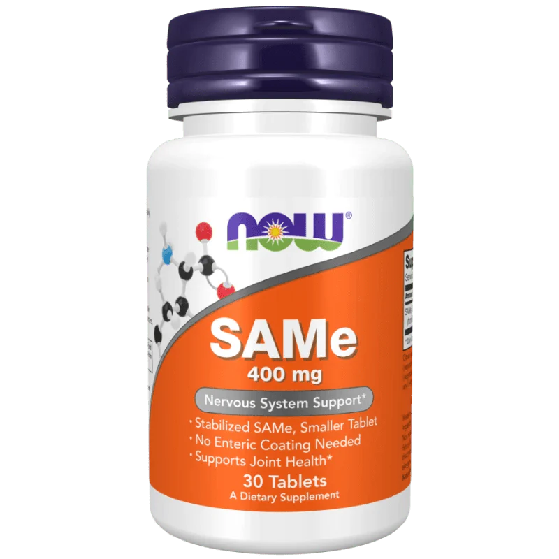 NOW FOODS SAMe (S-adenosüül-L-metioniin) 400 mg – 30 tabletti