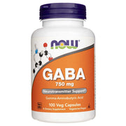 NOW FOODS GABA 750 mg – 100 kapslit