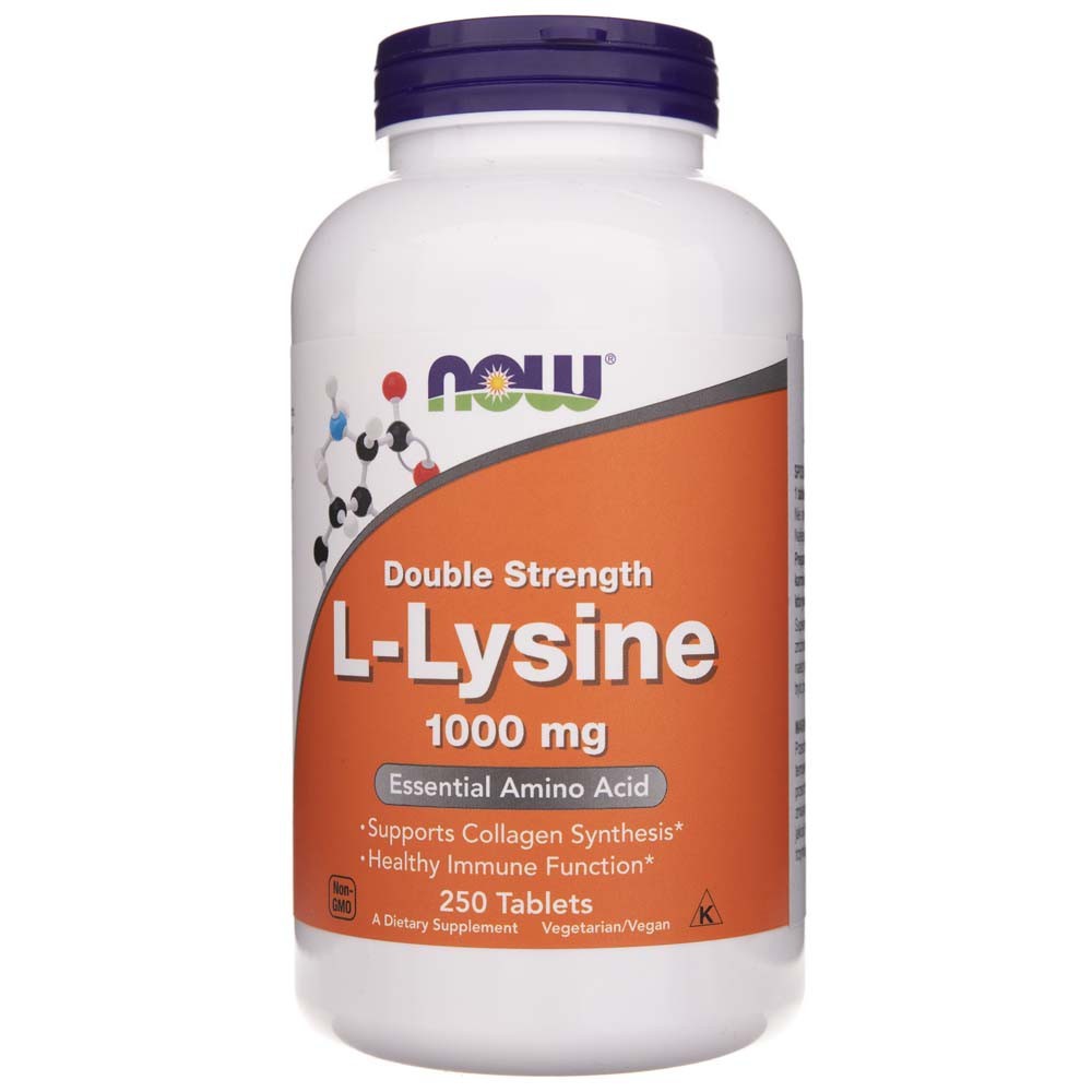 NOW FOODS L-lüsiin 1000 mg – 250 tabletti