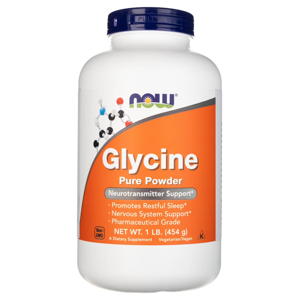 NOW FOODS puhtad glütsiini pulbrid – 454 g