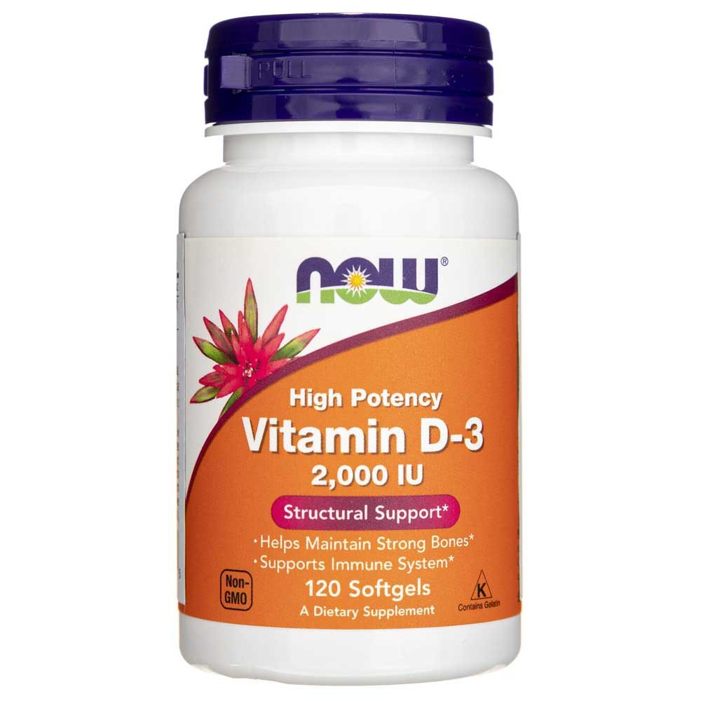 NOW FOODS D3-vitamiin 2000 RÜ – 120 kapslit