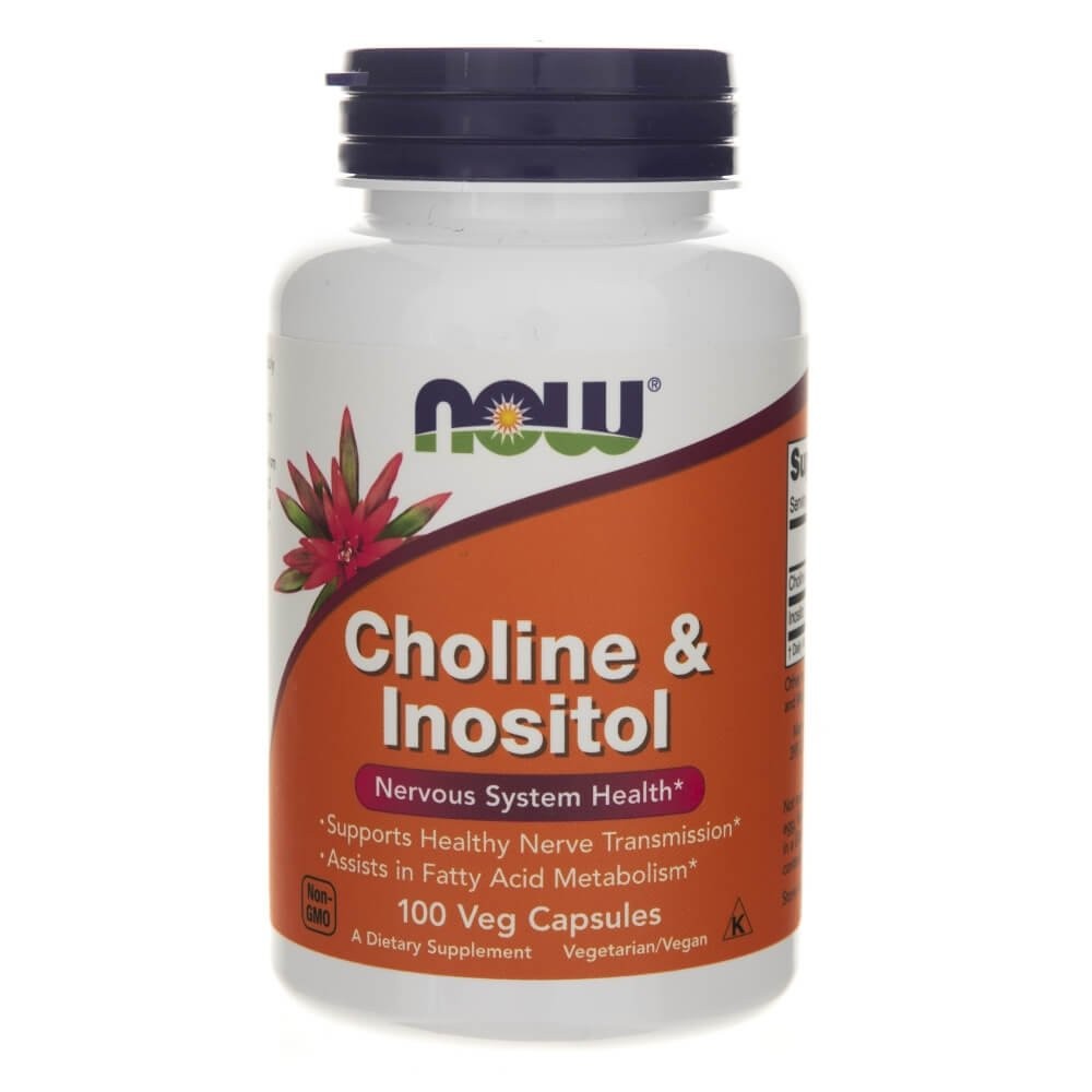 NOW FOODS koliin ja inositool – 100 kapslit