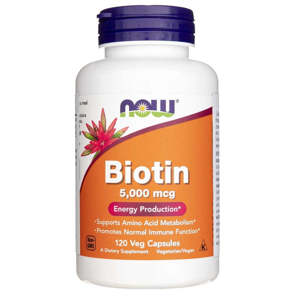 NOW FOODS biotiin 5000 mcg – 120 kapslit