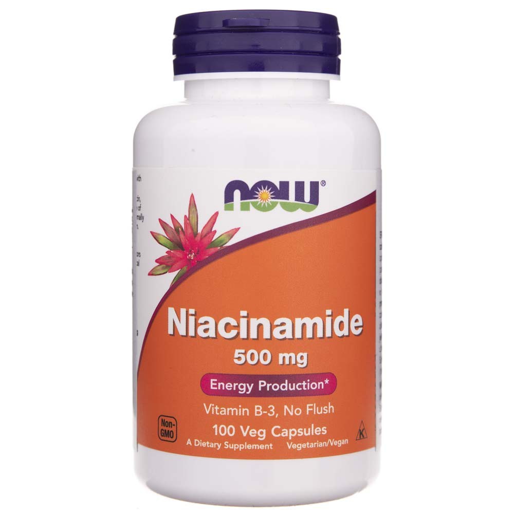 NOW FOODS niatsinamiid 500 mg – 100 kapslit