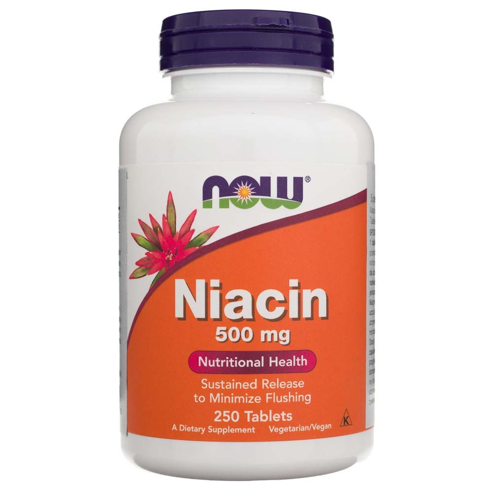 NOW FOODS niatsiin 500 mg – 250 tabletti