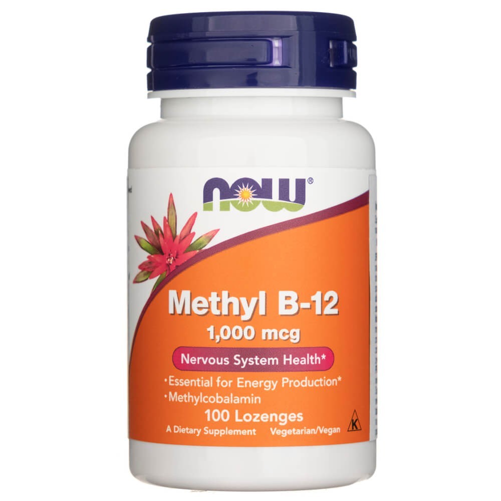 NOW FOODS metüül B-12 1000 mcg – 100 pastilli