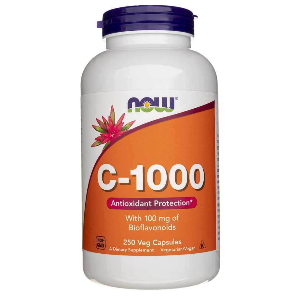 NOW FOODS C-1000 vitamiin bioflavonoididega – 250 kapslit