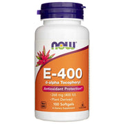 NOW FOODS E-400 vitamiin, D-alfa tokoferool – 100 kapslit