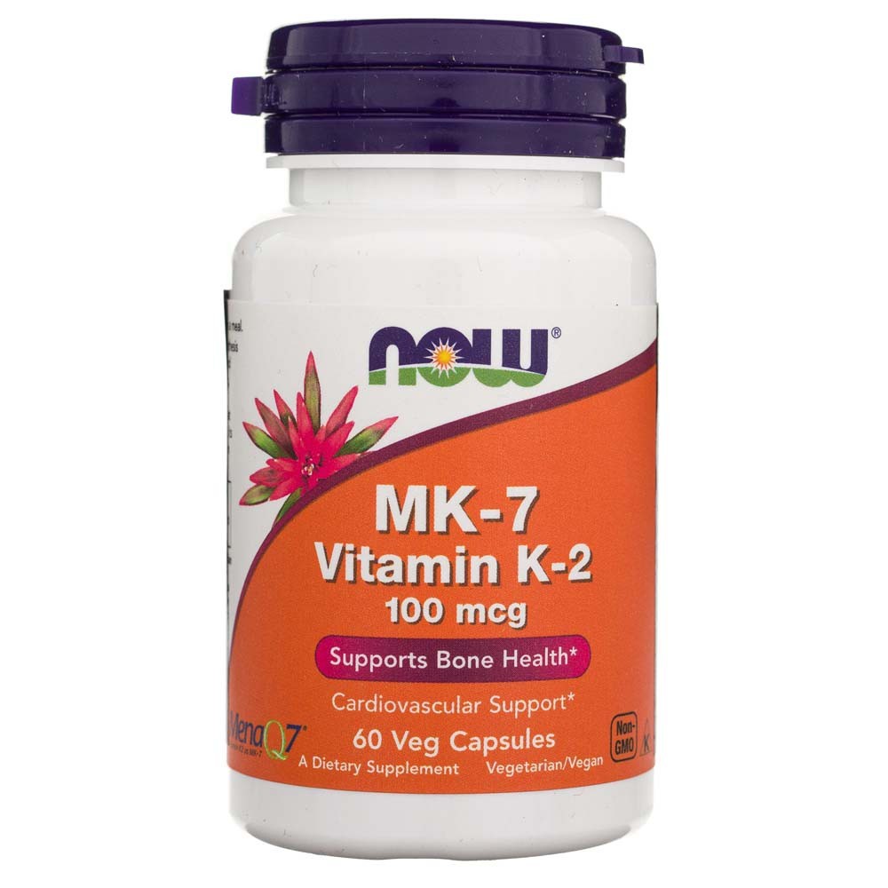 NOW FOODS K2-vitamiin MK-7 100 µg – 60 kapslit