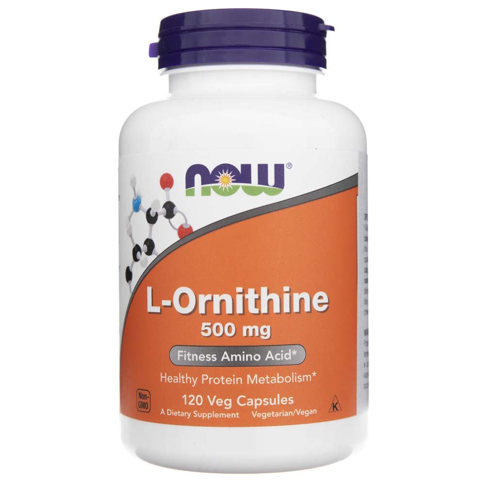 NOW FOODS L-ornitiin 500 mg – 120 kapslit