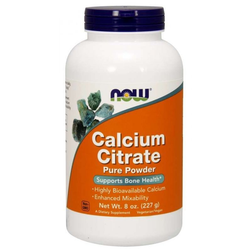 NOW FOODS kaltsiumtsitraadi pulber – 227 g