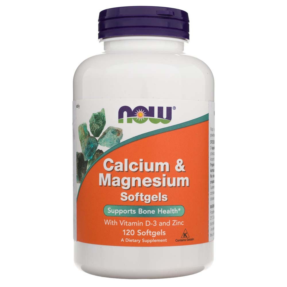 NOW FOODS kaltsium ja magneesium – 120 kapslit