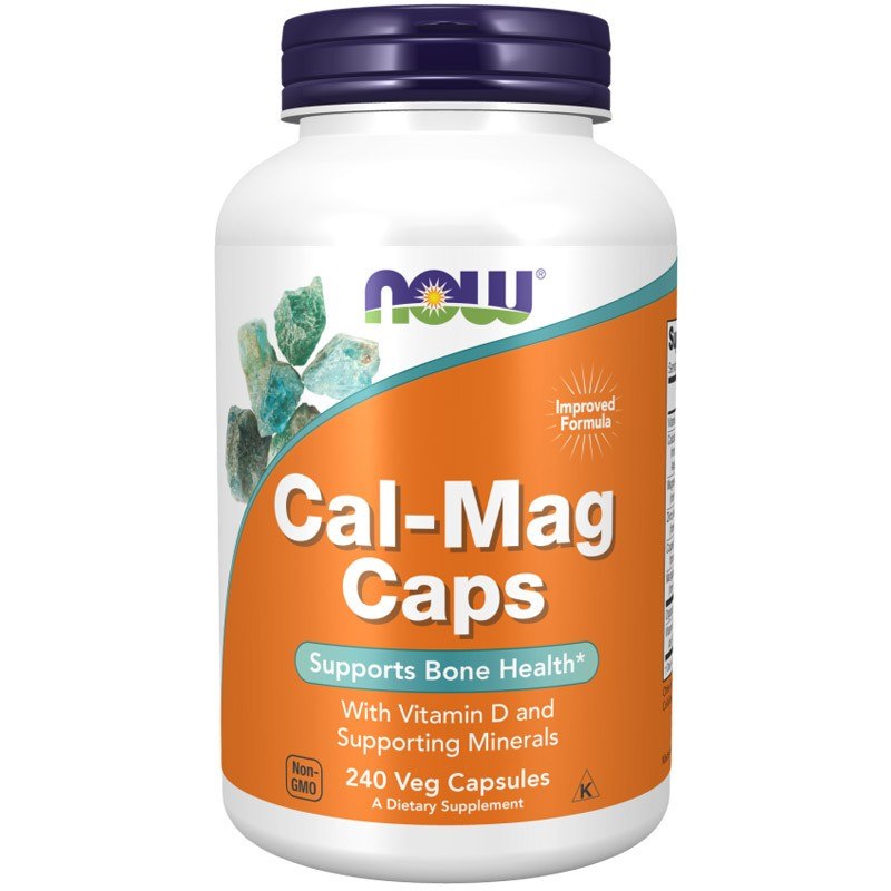 NOW FOODS Cal-Mag (kaltsium ja magneesium) – 240 kapslit
