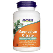 NOW FOODS magneesiumtsitraat 400 mg – 120 kapslit