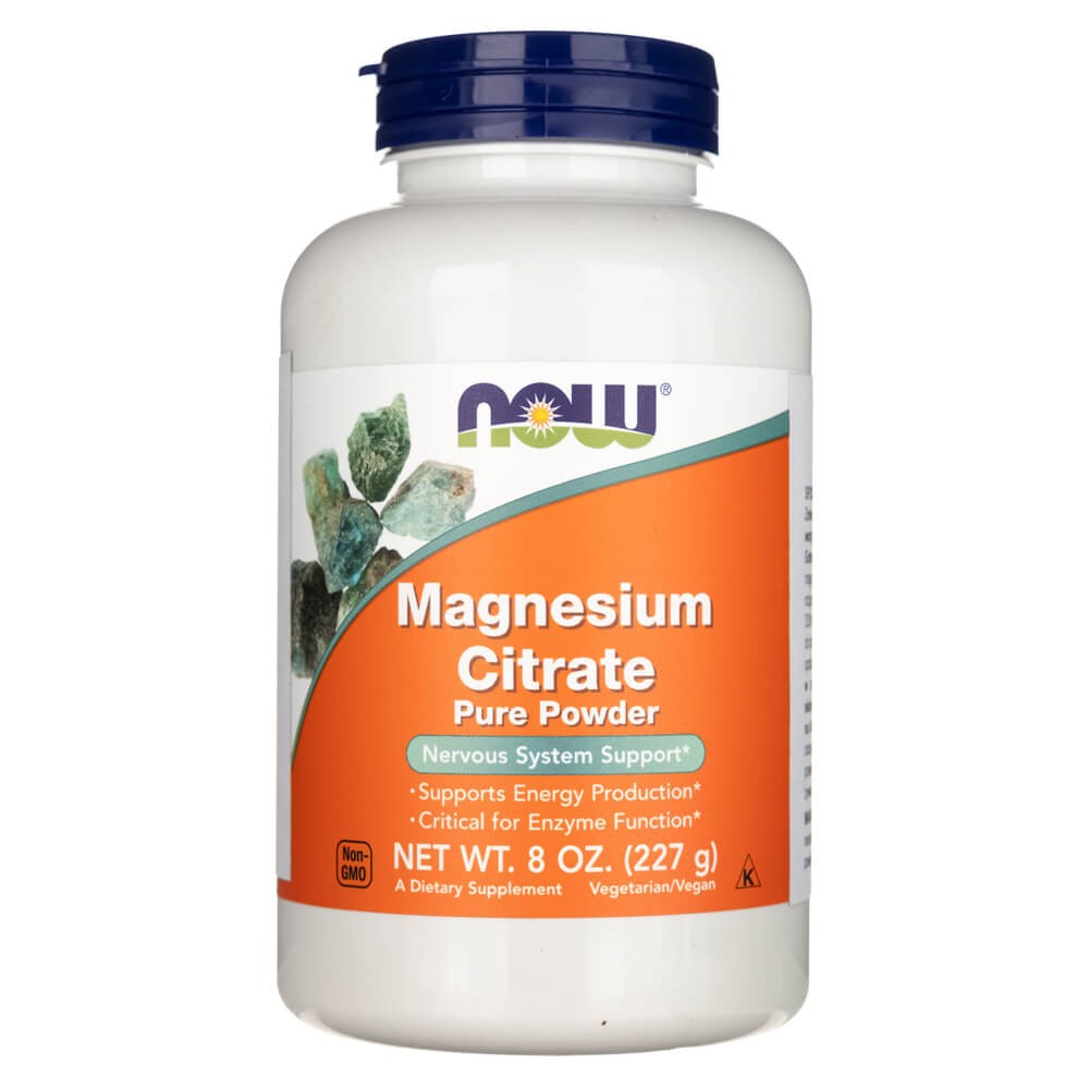 NOW FOODS magneetsiumtsitraadi pulber – 227 g