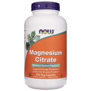 NOW FOODS magneesiumtsitraat 400 mg – 240 kapslit