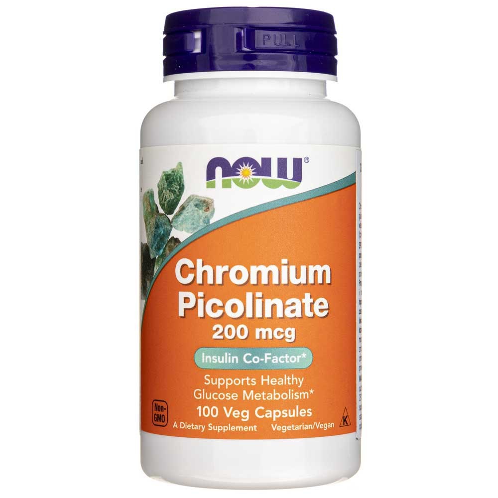 NOW FOODS kroompikolinaat 200 mcg – 100 kapslit