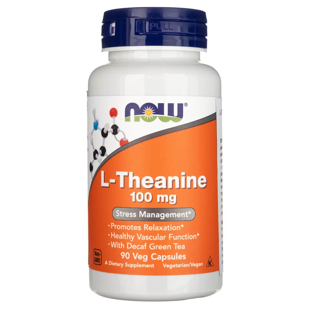 NOW FOODS L-teaniin 100 mg rohelise teega – 90 kapslit