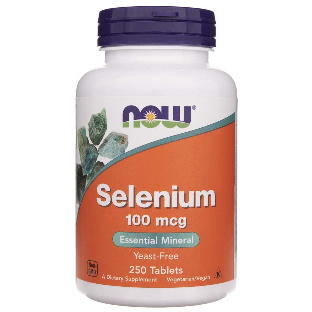 NOW FOODS seleen 100 mcg – 250 tabletti