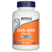 NOW FOODS DHA-1000 ajutegevusele, eriti tugev – 90 kapslit