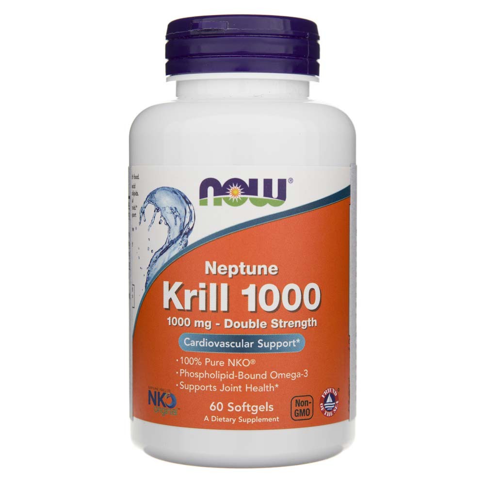NOW FOODS Neptūno krilliõli, kahekordse tugevusega 1000 mg – 60 kapslit