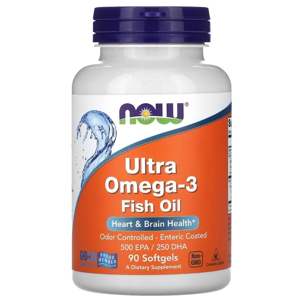 NOW FOODS Ultra Omega-3, 500 EPA / 250 DHA – 90 kapslit