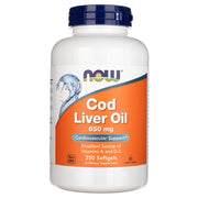 NOW FOODS tursamaksaõli 650 mg – 250 pehmet kapslit