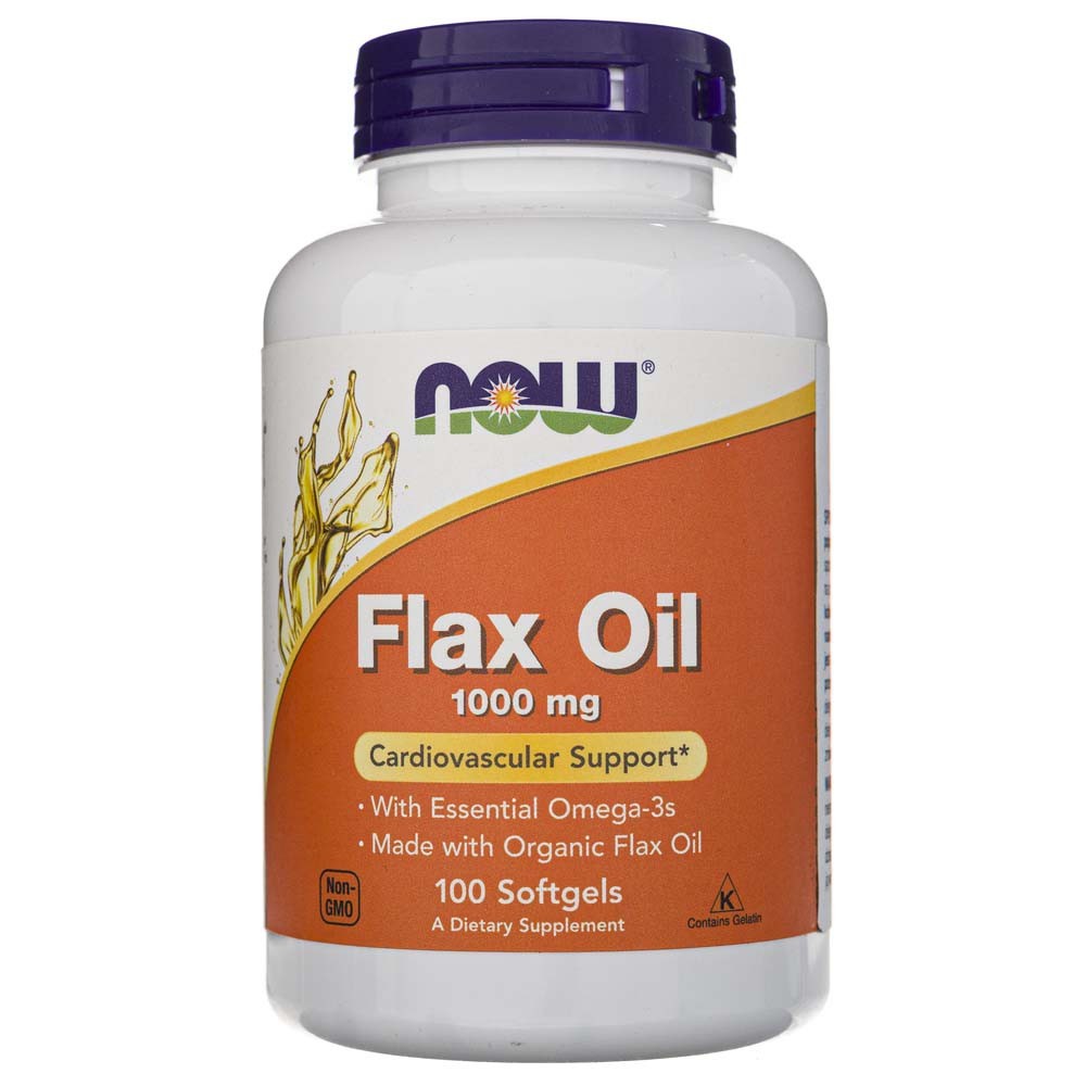 NOW FOODS linaseemneõli 1000 mg – 100 kapslit
