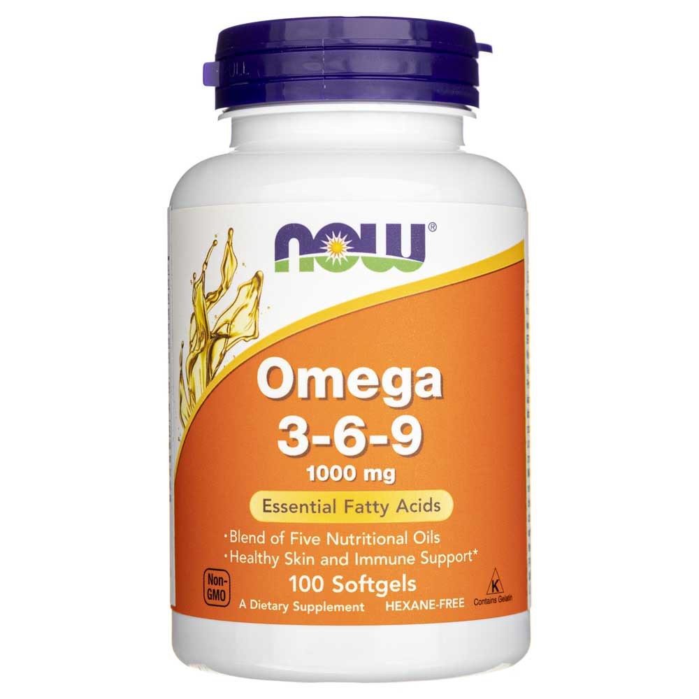 NOW FOODS Oomega 3-6-9 1000 mg – 100 kapslit