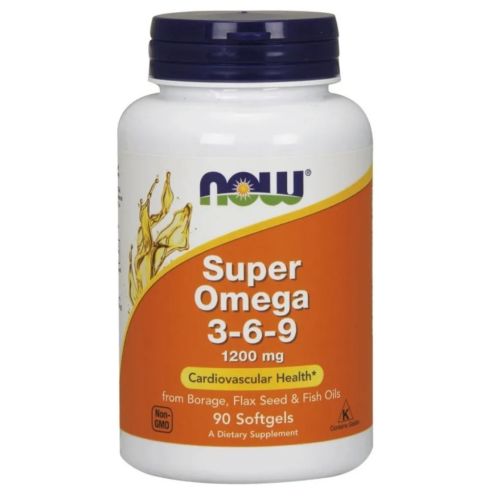 NOW FOODS Super Omega 3-6-9 1200 mg – 90 kapslit