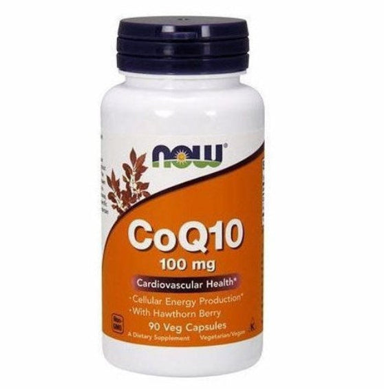 NOW FOODS koensüüm Q10 100 mg viirpuu ekstraktiga – 90 kapslit