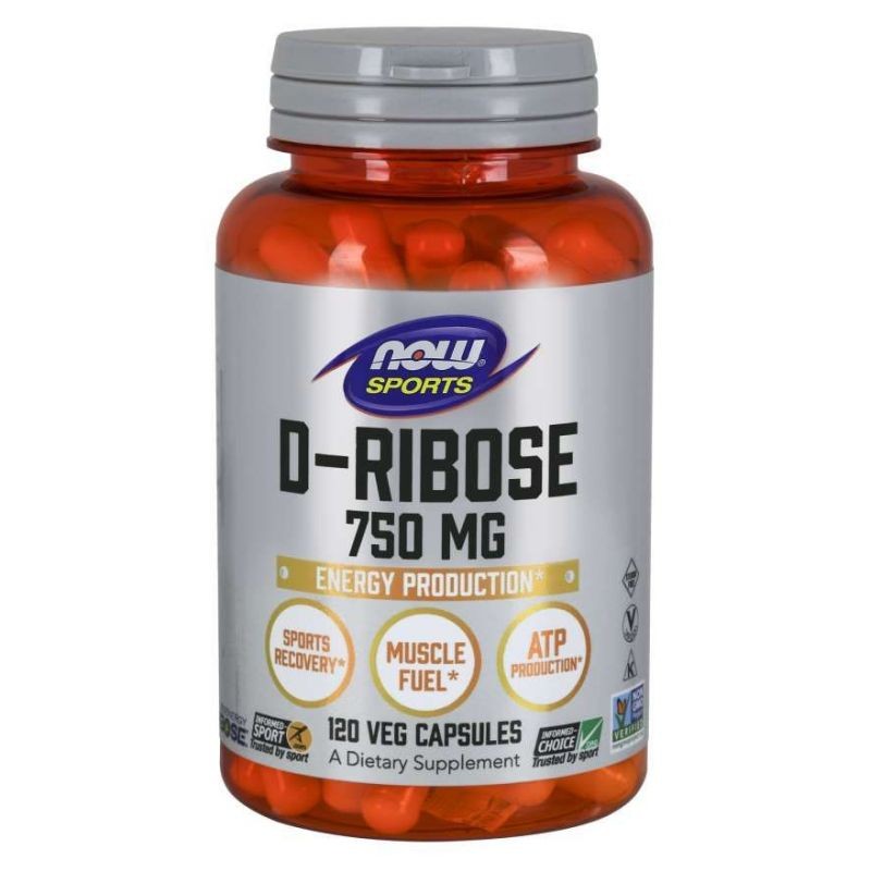 NOW FOODS D-riboos 750 mg – 120 kapslit